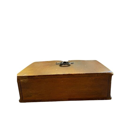 Antique Wooden Colonial Style Wooden Wall Letter Organizer - Picture 7 of 10